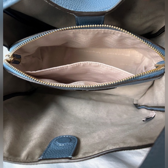 Kate Spade Knott Medium Crossbody Tote Manta Blue - Picture 7 of 9